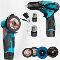 Kit Smerigliatrice angolare 12V più Avvitatore 12V