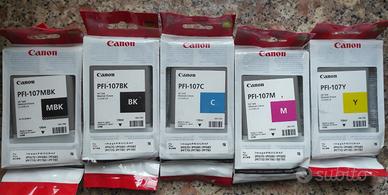 PFI-107BK-PFI-107MBK-PFI-107C-PFI-107M-PFI-107Y