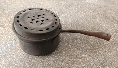 Antico scaldino scaldaletto