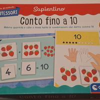 Gioco in scatola Montessori CONTO FINO A 10