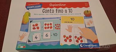 Gioco in scatola Montessori CONTO FINO A 10