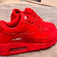 Air Max 90 in pelle rossa