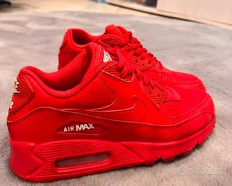 Air Max 90 in pelle rossa