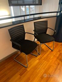 Set 10 sedie nere Steelcase