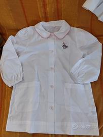 Grembiule Bora procione ricamato bimba 5/6 anni 