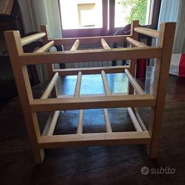 Cantinetta Portabottiglie 9 posti legno massiccio