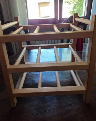 Cantinetta Portabottiglie 9 posti legno massiccio