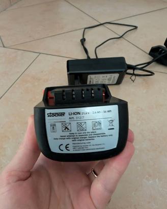 Batteria Stocker Li-Ion 312/7 21V 2.6 e caricatore