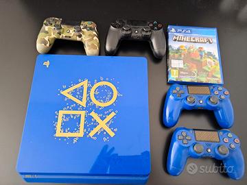 ps4 limited edition 500 gb+minecraft e 4 pad