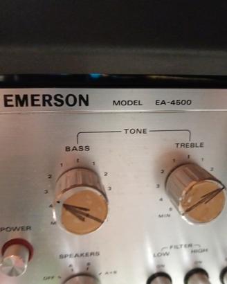 Ampli Emerson più giradischi Aiwa, vintage 