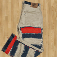 Denim Custom vintage reworked "1of1" style patched