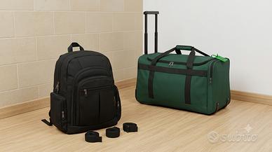 Zaino Multitasca Nero + Borsone Trolley