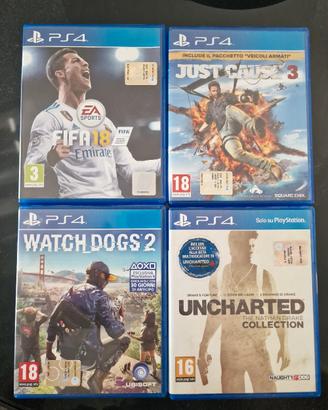 4 giochi PS4 (Prezzi in descrizione)