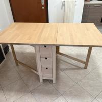 Tavolo pieghevole IKEA NORDEN Legno Betulla