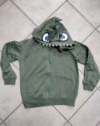Felpa Drago / Dinosauro verde H&M