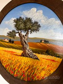 Quadro “Ulivo in toscana” di Giuseppe Pino