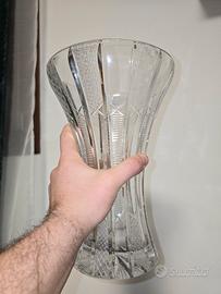vaso grande per fiori, in vetro