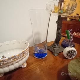 VASO VETRO DI MURANO BLU