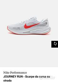 scarpe nike yourney run n.44 bianco rosso lacci