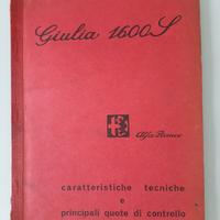Giulia 1600 super caratteristiche tecniche