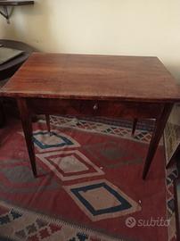 Tavolino Scrittoio Direttorio Noce lastronato '800