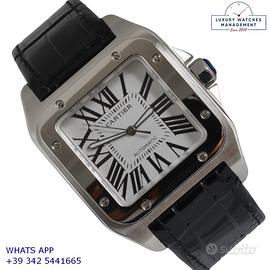Cartier Santos 100 XL W20073X8 silver Full Set