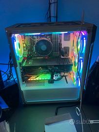 PC Fisso + 4 Monitor + alimentatore extra