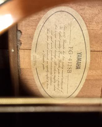 Chitarra yamaha fg 412 sb 12  corde