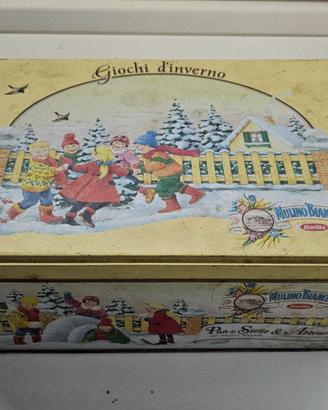 Scatola metallo vintage MULINO BIANCO 