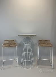 Set tavolo snack e sgabelli