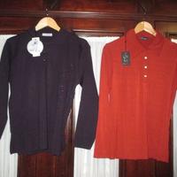 N.2 polo nuove in conf. con cartellin tg. L(E 7cad