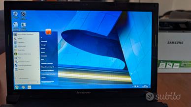 PC portatile Lenovo + stampante laser Samsung
