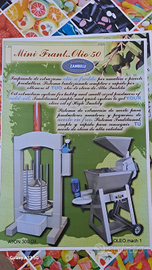 Mini frantoio oleario spremitura a freddo