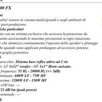 Coppia di diffusori attivi rcf