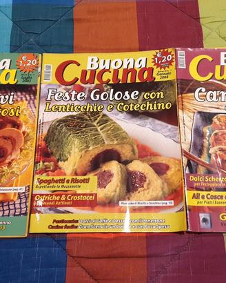 LOTTO 9 RIVISTE collana "BUONA CUCINA"