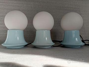 3 Lampade Vintage Space Age modernariato - LOTTO