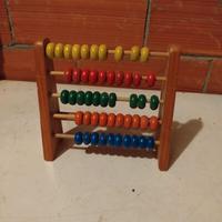 Abaco in Legno Gioco Educativo Vintage