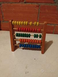Abaco in Legno Gioco Educativo Vintage