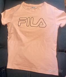 Maglietta Fila shirt maniche corte XS rosa salmone