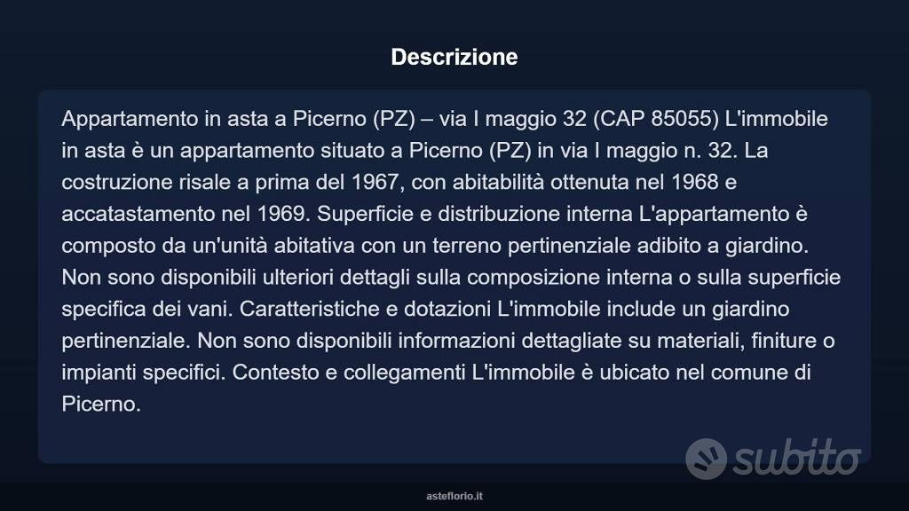 Appartamento – Picerno, Potenza - Vista 2