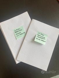 Fogli protocollo 24 a righe e 27 a quadretti