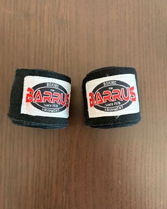 Fasce Boxe Barrus Nere - Bende Mani per Sport