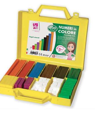 numeri in colore REGOLI - valigetta da pz. 200