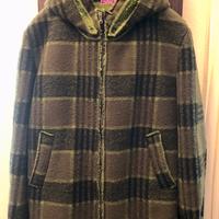 GALLO giacca lana cotta  fantasia con cappuccio