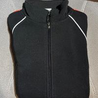 🥼Felpa unisex nera/arancione, taglia L