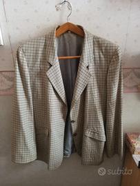 Blazer Vintage Donna Fantasia a Scacchi Taglia 46