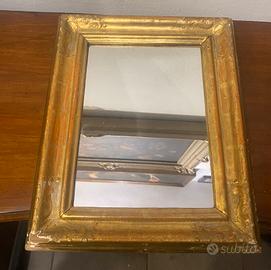 Specchio con cornice dorata metà 1800 - Collezionismo In vendita a