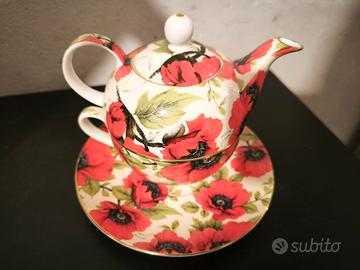 teiera a fiori