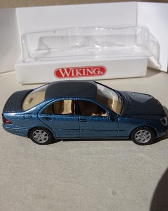 Mercedes Benz Classe S 500 azzurro by Wiking 1/87