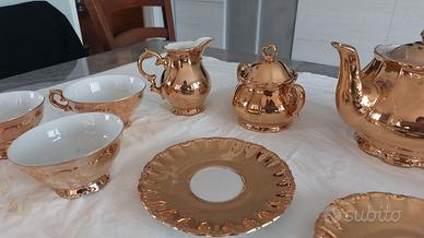 set da te antico BAVARIA oro zecchino
